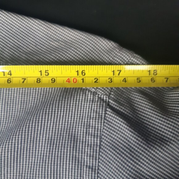 Charter Collection Hudson's Bay SZ 15 Men's Button Up Shirt Black & White Check - Picture 9 of 12